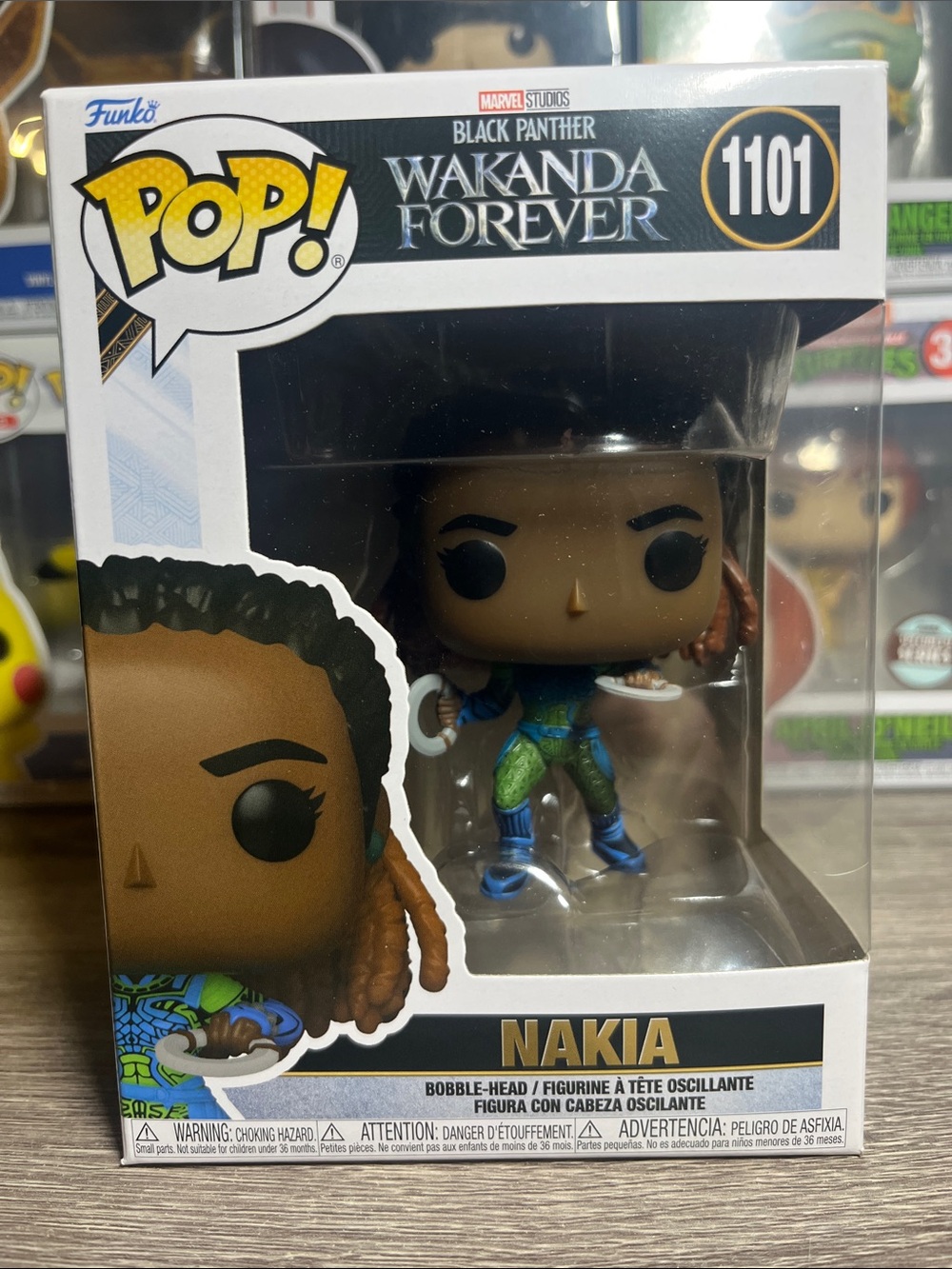 Funko Pop! Nakia in Green and Blue Outfit (Wakanda Forever)